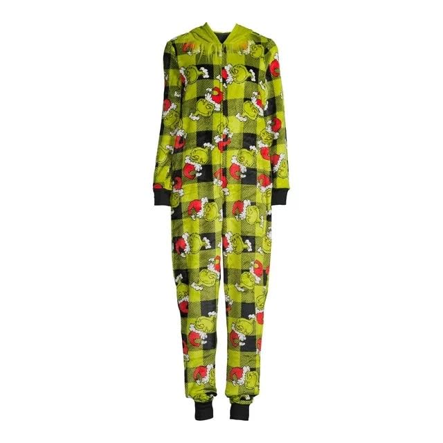 The Grinch Women's Super Minky Union Suit with Pockets, Sizes XS-3X