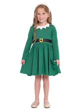 Load image into Gallery viewer, Holiday Toddler Girls Santa or Elf Dress with Hat, 2-Piece, Sizes 12M-5T
