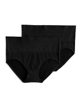 Load image into Gallery viewer, Jockey Essentials Women&#39;s Seamfree Slimming Brief Panties, Tummy Smoothing Underwear, Pack of 2
