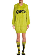 Load image into Gallery viewer, Womens Hooded Sleepshirt Lounger with Socks - Grinch, Stitch, Minnie Mouse
