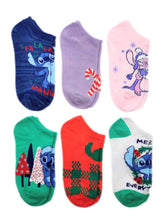 Load image into Gallery viewer, Women&#39;s Holiday No Show Socks, 6-Pack, Size 4-10
