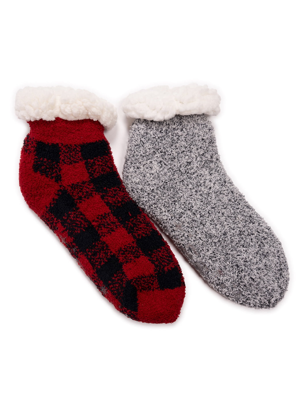 MUK LUKS Women's Ankle Cabin Socks, 2-Pack