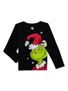 The Grinch Girls Long Sleeve Tee, Sizes 4-16