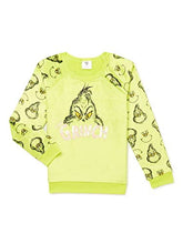 Load image into Gallery viewer, The Grinch Girls&#39; Graphic Pullover Sweatshirt, Sizes 4-16
