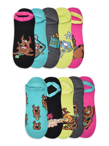 Womens Graphic Character No Show Socks and Crew, 10-Pack, Sizes 4-10