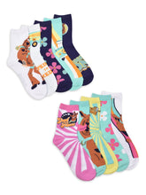 Load image into Gallery viewer, Womens Graphic Character No Show Socks and Crew, 10-Pack, Sizes 4-10
