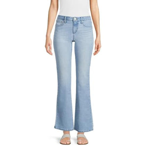 No Boundaries Women's Juniors Mid Rise Bootcut Jeans, Sizes 1-21