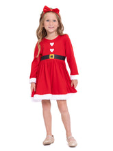 Load image into Gallery viewer, Holiday Toddler Girls Santa or Elf Dress with Hat, 2-Piece, Sizes 12M-5T
