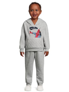 Disney Spider-Man Toddler Boys’ Graphic Hoodie and Joggers Outfit Set, 2-Piece Set, Sizes 2T-4T