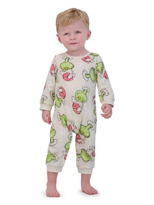 The Grinch Dr.Seuss Unisex Baby Grinch Printed Coverall, Sizes 0-24 Months