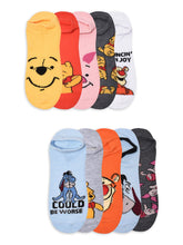 Load image into Gallery viewer, Womens Graphic Character No Show Socks and Crew, 10-Pack, Sizes 4-10
