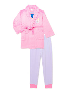 JoJo Siwa Girls' Pajama and Robe Set, 3-Piece