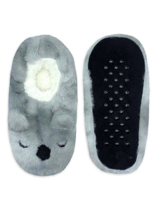 Fuzzy Babba Women's Embroidered Cat or Koala Slipper Socks, 1-Pack