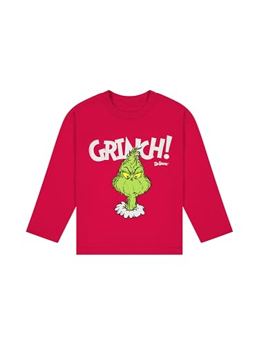 The Grinch Dr. Seuss Christmas Toddler Unisex Long Sleeve T-Shirt, Sizes 2T-5T