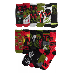 Men's 12 Days of Socks - Book Of Boba Fett Crew Socks 6-12