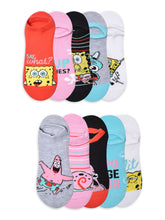 Load image into Gallery viewer, Womens Graphic Character No Show Socks and Crew, 10-Pack, Sizes 4-10
