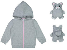 Load image into Gallery viewer, WNaton Packable Plush Critter Zip Up Hoodie
