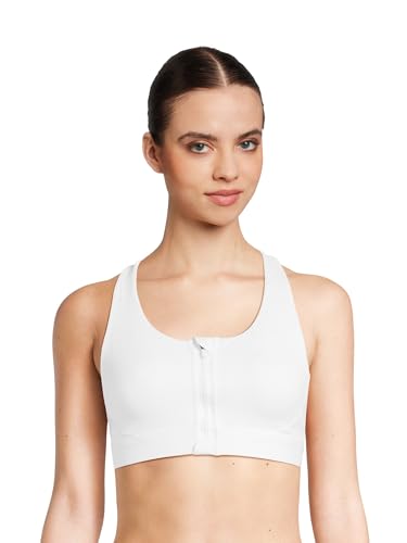 Avia Women's Medium Impact Zip Front Sports Bra, Sizes XS-XXXL