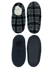 Load image into Gallery viewer, Fuzzy Babba Adult Men&#39;s Slipper Socks - Plaid, Black Solid, Mickey
