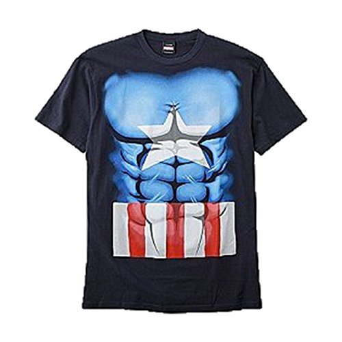 Men's Novelty Cartoon Shirt - Capt America, Toy Story, Gangsta, Trip with Nature