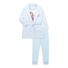 Load image into Gallery viewer, Girls Pajama and Robe Set, 3-Piece - Frozen - Elsa and Anna
