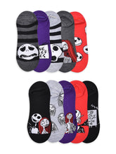 Load image into Gallery viewer, Womens Graphic Character No Show Socks and Crew, 10-Pack, Sizes 4-10
