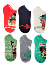 Load image into Gallery viewer, Women&#39;s Holiday No Show Socks, 6-Pack, Size 4-10
