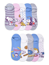 Load image into Gallery viewer, Womens Graphic Character No Show Socks and Crew, 10-Pack, Sizes 4-10
