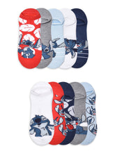 Load image into Gallery viewer, Womens Graphic Character No Show Socks and Crew, 10-Pack, Sizes 4-10
