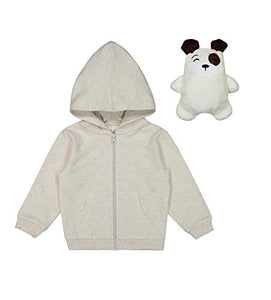 WNaton Packable Plush Critter Zip Up Hoodie