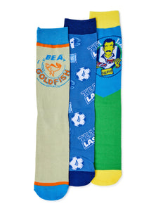 Men's Novelty Character Socks, 3-Pack