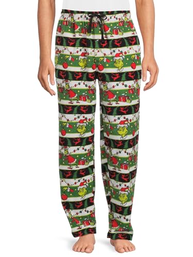 Dr. Seuss The Grinch Mens Microfleece Sleep Pant, Sizes S-XL