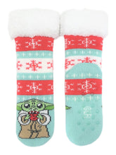 Load image into Gallery viewer, Women&#39;s Holiday Slipper Socks, 1-Pack, Size 4-10
