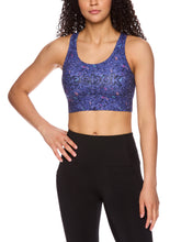 Load image into Gallery viewer, Reebok Women&#39;s Renew Longlined Printed Sports Bra with Removable Cups
