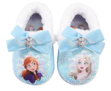 Load image into Gallery viewer, Disney Toddler Girls&#39; Frozen Sock Slippers - Blue
