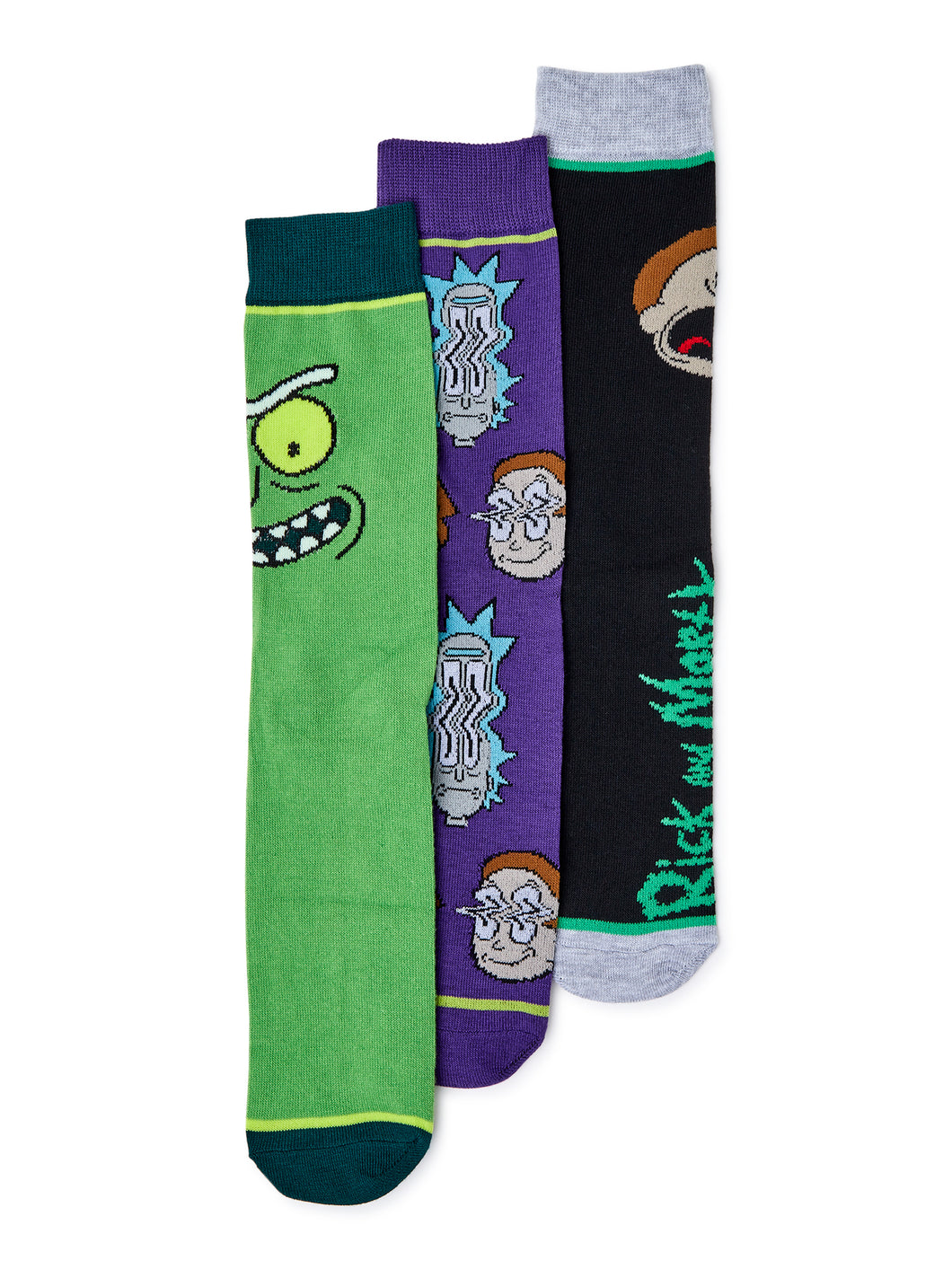 Rick and Morty Men's Socks, 3-Pack