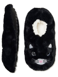 Fuzzy Babba Women's Embroidered Cat or Koala Slipper Socks, 1-Pack