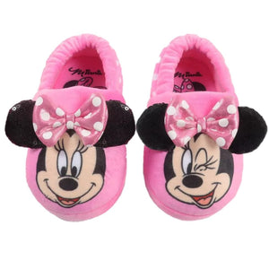 Disney Toddler Girls Minnie Slippers - Pink, Sizes S-XL