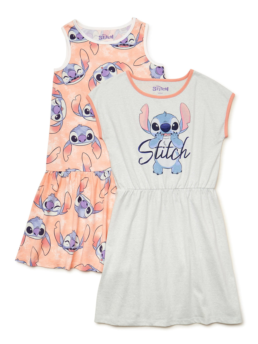 Lilo & Stitch Girls Play Dress, 2-Pack, Size X-Small