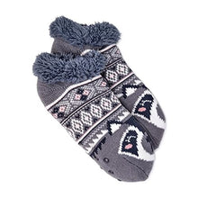 Load image into Gallery viewer, Joyspun Women&#39;s Knit Animal Critter Slipper Socks, 1-Pack, Size 4-10
