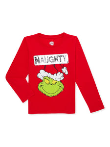 The Grinch Girls Long Sleeve Tee, Sizes 4-16