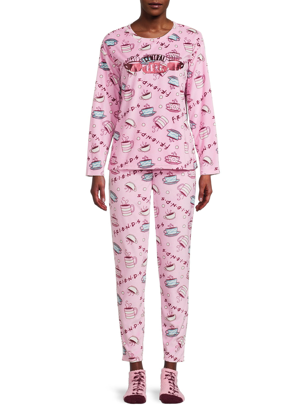 Warner Bros. Friends Women's and Women's Plus Size Pajama Set, 3-Piece