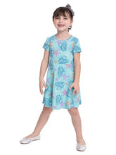 Load image into Gallery viewer, Little Mermaid Toddler Girl Print Skater Dress, Sizes 12M-5T
