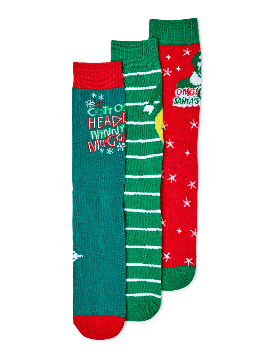 Elf Men's Socks, 3-Pack