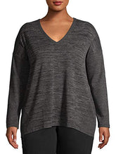 Load image into Gallery viewer, Terra &amp; Sky Women&#39;s Plus Size V-Neck Thermal Rib T-Shirt
